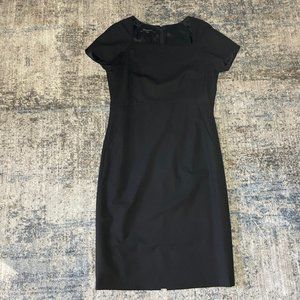 Lafayette 148 New York Little Black Dress Wool Blend small